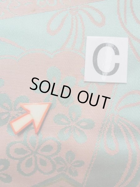 Photo13: L0706B Vintage Japanese Kimono Pale Bluish Teal NAGOYA OBI sash Peony Silk. (Grade C) (13)