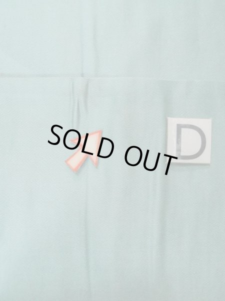 Photo14: L0706B Vintage Japanese Kimono Pale Bluish Teal NAGOYA OBI sash Peony Silk. (Grade C) (14)