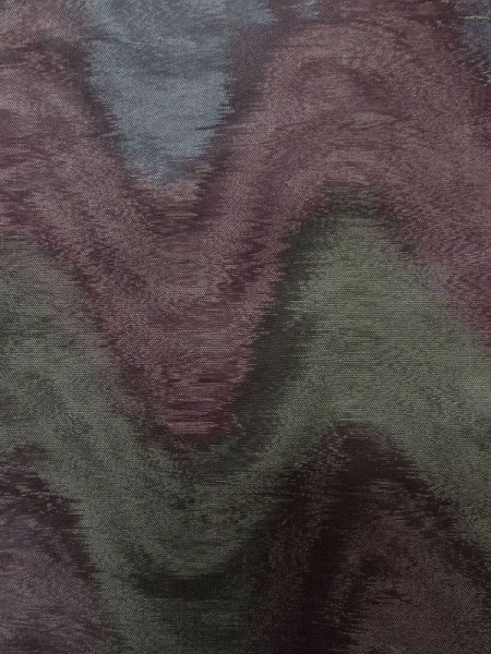Photo6: L0706C Vintage Japanese Kimono Pale Dark Multi Color NAGOYA OBI sash Mountain Silk. (Grade A) (6)