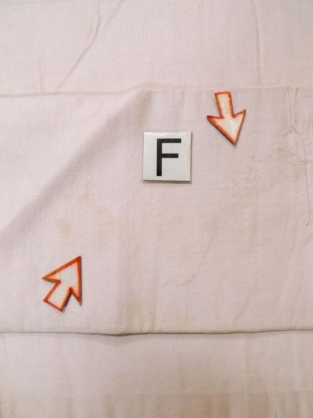 Photo18: L0706G Vintage Japanese Kimono Pale Light Pink NAGOYA OBI sash Flower circle Silk. (Grade D) (18)