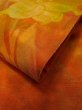 Photo13: L0706H Vintage Japanese Kimono   Vermilion NAGOYA OBI sash Gradation Silk. (Grade B) (13)