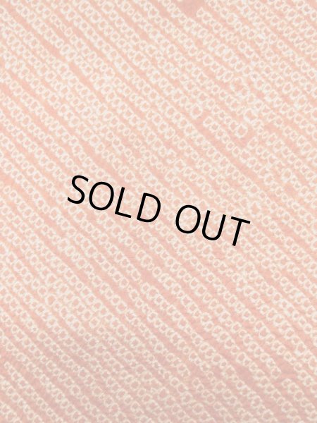 Photo6: L0706L Vintage Japanese Kimono   Orange NAGOYA OBI sash UME plum bloom Silk. (Grade B) (6)