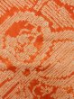 Photo7: L0706L Vintage Japanese Kimono   Orange NAGOYA OBI sash UME plum bloom Silk. (Grade B) (7)