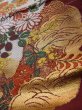 Photo12: L0706M Vintage Japanese Kimono  Dark Dark Red NAGOYA OBI sash Peony Silk. (Grade B) (12)