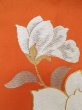Photo6: Mint L0706S Vintage Japanese Kimono  Pale Orange NAGOYA OBI sash Peony Silk. (Grade A) (6)