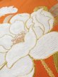 Photo8: Mint L0706S Vintage Japanese Kimono  Pale Orange NAGOYA OBI sash Peony Silk. (Grade A) (8)