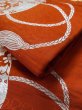 Photo11: L0706U Vintage Japanese Kimono   Red NAGOYA OBI sash Chinese flower Silk. (Grade C) (11)