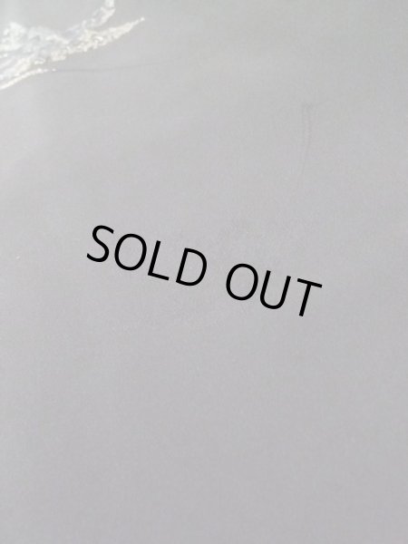 Photo10: L0713P Used Japanese women  Black HAORI short jacket / Silk. Leaf   (Grade B) (10)