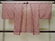 Photo1: Mint L0714B Used Japanese women Pale Pink HAORI short jacket / Synthetic.    (Grade A) (1)