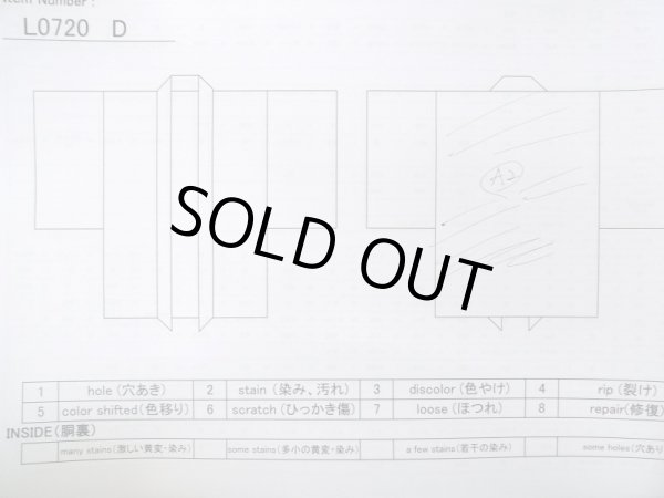 Photo12: L0720D Used Japanese women  Black HAORI short jacket / Silk. Leaf,   (Grade C) (12)