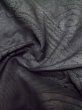 Photo12: L0720F Used Japanese women  Black HAORI short jacket / Silk. Wave,   (Grade A) (12)