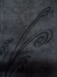 Photo4: Mint L0720N Used Japanese women Bluish Black HAORI short jacket / Silk. Abstract pattern   (Grade A) (4)
