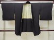 Photo1: L0720W Used Japanese women  Black HAORI short jacket / Synthetic.    (Grade B) (1)