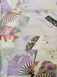 Photo6: L0727A Used Japanese womenPale Light Multi Color FURISODE long-sleeved / Silk. Flower,   (Grade B) (6)