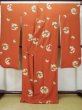 Photo3: L0727H Used Japanese women  Blue FURISODE long-sleeved / Silk. SAKURA cherry blossom,   (Grade C) (3)