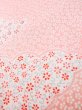 Photo12: L0727I Used Japanese womenPale Light Pink FURISODE long-sleeved / Silk. Flower,   (Grade C) (12)