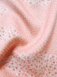 Photo14: L0727I Used Japanese womenPale Light Pink FURISODE long-sleeved / Silk. Flower,   (Grade C) (14)