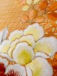 Photo12: L0727O Used Japanese women  Off White FURISODE long-sleeved / Silk. Flower,   (Grade C) (12)