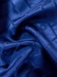 Photo22: L0727Q Used Japanese women Vivid Blue FURISODE long-sleeved / Silk. Chrysanthemum, Cloud, Crossed circles patterns  (Grade B) (22)