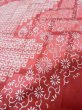 Photo19: L0727R Used Japanese women Pale Red FURISODE long-sleeved / Silk. Peony, Birds, wave, pods, dapple pattern, Abstract pattern  (Grade B) (19)