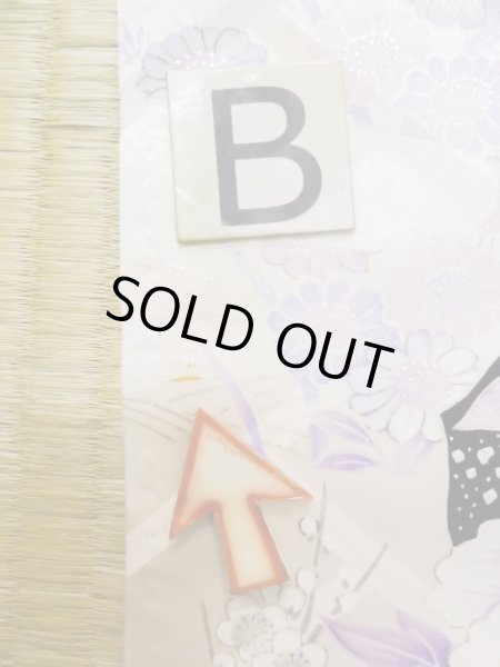 Photo25: L0727R Used Japanese women Pale Red FURISODE long-sleeved / Silk. Peony, Birds, wave, pods, dapple pattern, Abstract pattern  (Grade B) (25)