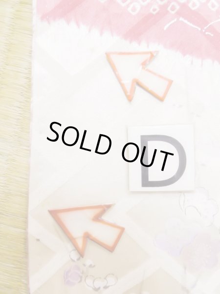 Photo27: L0727R Used Japanese women Pale Red FURISODE long-sleeved / Silk. Peony, Birds, wave, pods, dapple pattern, Abstract pattern  (Grade B) (27)