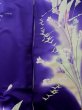 Photo6: L0727U Used Japanese women Vivid Purple FURISODE long-sleeved / Silk. Autumn bellflower,   (Grade B) (6)