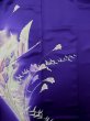 Photo9: L0727U Used Japanese women Vivid Purple FURISODE long-sleeved / Silk. Autumn bellflower,   (Grade B) (9)