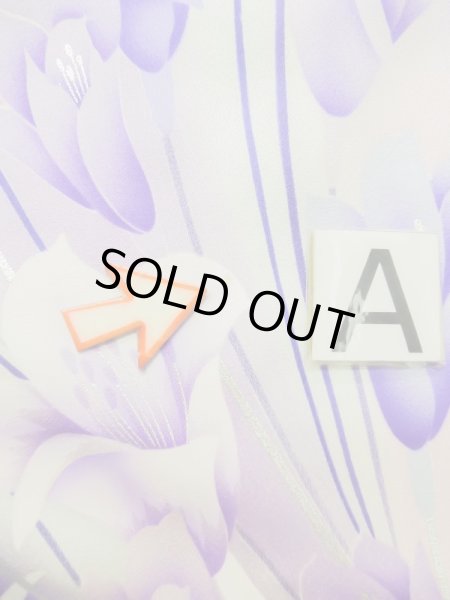 Photo21: L0727U Used Japanese women Vivid Purple FURISODE long-sleeved / Silk. Autumn bellflower,   (Grade B) (21)