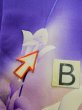 Photo22: L0727U Used Japanese women Vivid Purple FURISODE long-sleeved / Silk. Autumn bellflower,   (Grade B) (22)