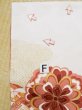Photo27: L0727V Used Japanese women  White FURISODE long-sleeved / Silk. Chrysanthemum,   (Grade C) (27)