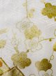 Photo12: L0727W Used Japanese women  White FURISODE long-sleeved / Silk. Chrysanthemum,   (Grade B) (12)