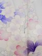 Photo10: L0727X Used Japanese women Light Purple FURISODE long-sleeved / Silk. Peony,   (Grade C) (10)