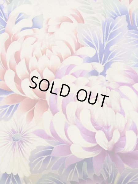 Photo11: L0728B Used Japanese women Pale Red FURISODE long-sleeved / Silk. Peony, Flower cart pattern  (Grade B) (11)