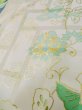 Photo16: L0728E Used Japanese women  Off White FURISODE long-sleeved / Silk. Flower,   (Grade C) (16)