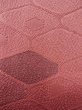 Photo5: Mint L0803H Used Japanese womenPale Grayish Pink HAORI short jacket / Silk. Geometrical pattern,   (Grade A+) (5)