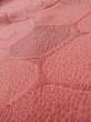 Photo8: Mint L0803H Used Japanese womenPale Grayish Pink HAORI short jacket / Silk. Geometrical pattern,   (Grade A+) (8)