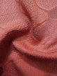 Photo12: Mint L0803H Used Japanese womenPale Grayish Pink HAORI short jacket / Silk. Geometrical pattern,   (Grade A+) (12)
