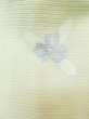 Photo6: L0803K Used Japanese women  Off White HAORI short jacket / Silk. Flower,   (Grade C) (6)