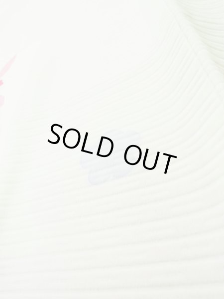 Photo10: L0803K Used Japanese women  Off White HAORI short jacket / Silk. Flower,   (Grade C) (10)