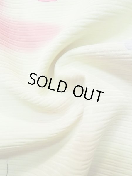 Photo11: L0803K Used Japanese women  Off White HAORI short jacket / Silk. Flower,   (Grade C) (11)