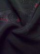 Photo13: L0803X Used Japanese women  Black HAORI short jacket / Silk. Flower,   (Grade B) (13)