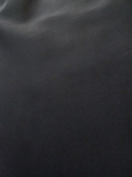 Photo13: L0824E Used Japanese men  Black Men's Haori / Silk.    (Grade C) (13)