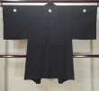 Photo2: L0824H Used Japanese men  Black Men's Haori / Silk.    (Grade C) (2)