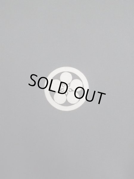 Photo4: L0824H Used Japanese men  Black Men's Haori / Silk.    (Grade C) (4)