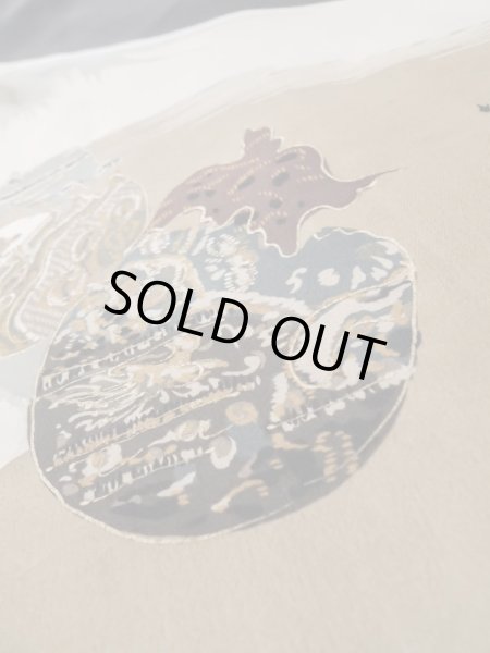 Photo10: L0824H Used Japanese men  Black Men's Haori / Silk.    (Grade C) (10)