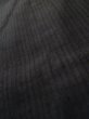 Photo7: L0824N Used Japanese men Dark Brown Men's Haori / Silk. Stripes   (Grade D) (7)