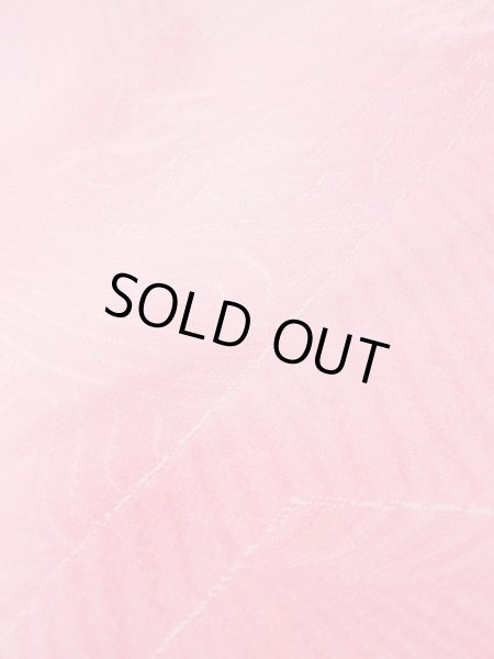 Photo11: L0826O Used Japanese women Light Pink IROMUJI plain colored / Silk. Gradation   (Grade B) (11)