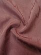 Photo12: L0826V Used Japanese womenPale Light Dark Red ORI woven / Silk.    (Grade C) (12)