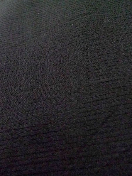 Photo9: L0827B Used Japanese women  Black MONTSUKI crests / Silk.    (Grade C) (9)